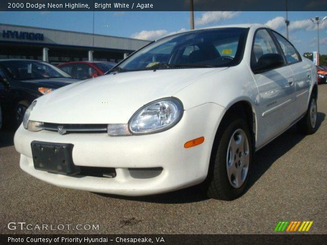2000 Dodge Neon Highline in Bright White