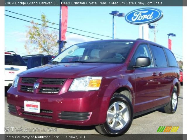 2009 Dodge Grand Caravan SE in Deep Crimson Crystal Pearl