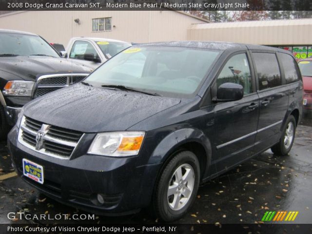 2008 Dodge Grand Caravan SXT in Modern Blue Pearl