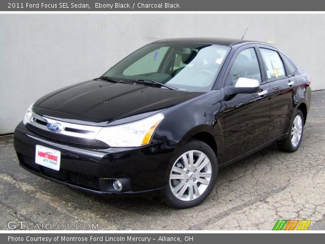 2011 Ford Focus SEL Sedan in Ebony Black