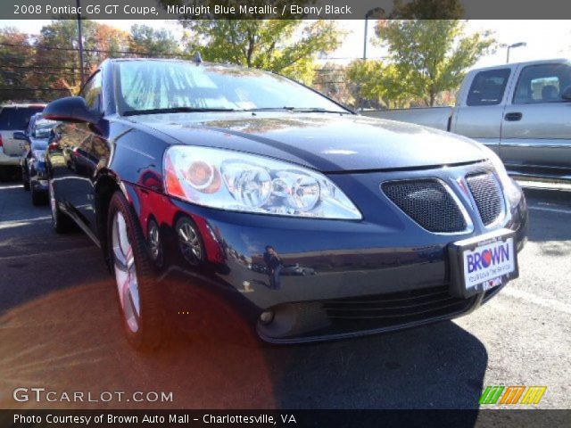 2008 Pontiac G6 GT Coupe in Midnight Blue Metallic