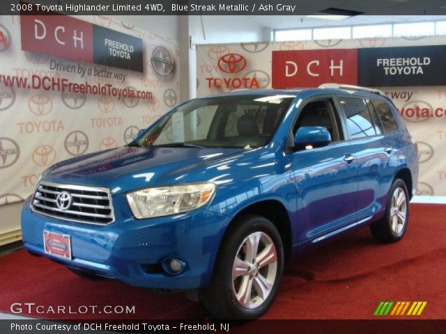 2008 Toyota Highlander Limited 4WD in Blue Streak Metallic