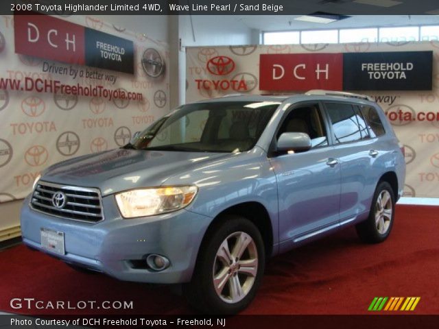 2008 Toyota Highlander Limited 4WD in Wave Line Pearl