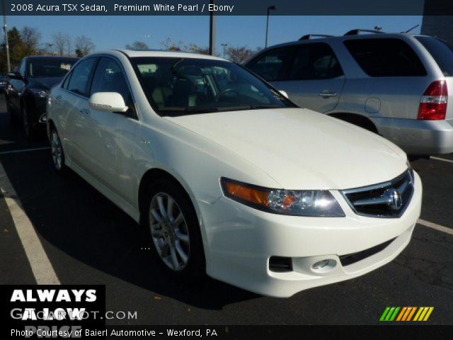 2008 Acura TSX Sedan in Premium White Pearl