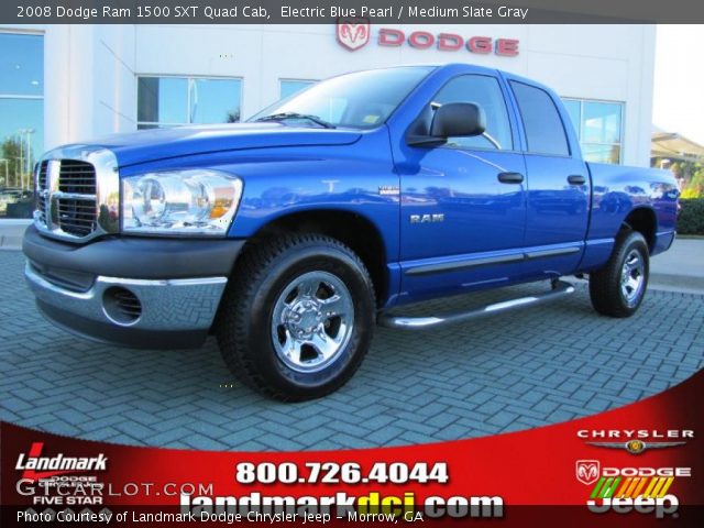 2008 Dodge Ram 1500 SXT Quad Cab in Electric Blue Pearl