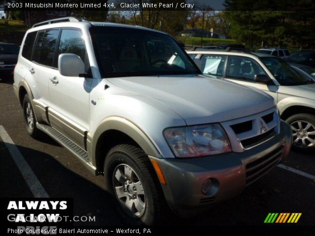 2003 Mitsubishi Montero Limited 4x4 in Glacier White Pearl