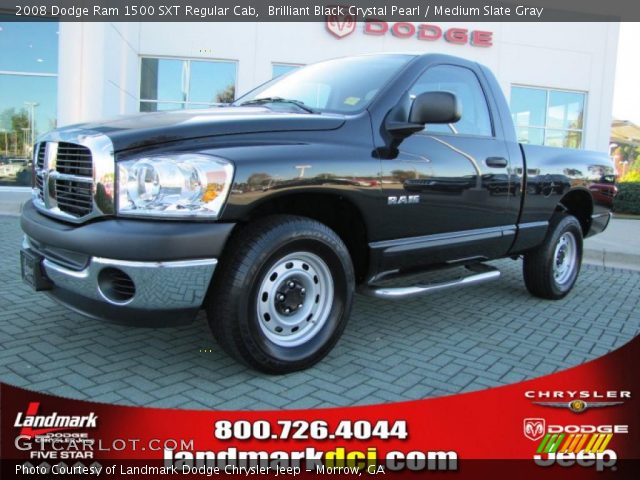 2008 Dodge Ram 1500 SXT Regular Cab in Brilliant Black Crystal Pearl