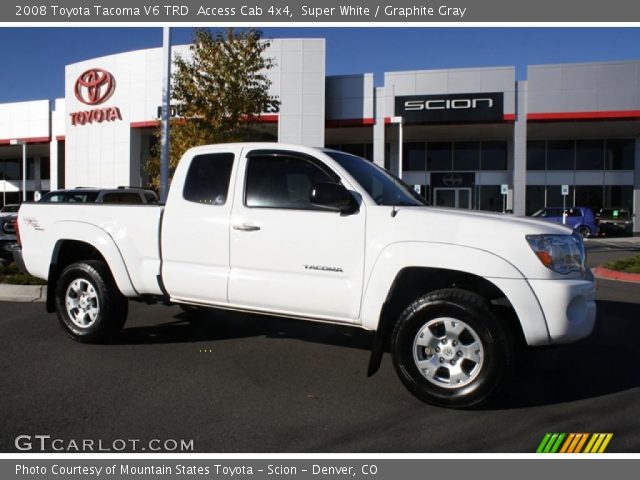2008 Toyota Tacoma V6 TRD  Access Cab 4x4 in Super White
