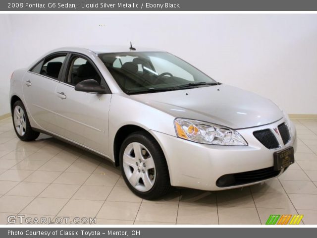 2008 Pontiac G6 Sedan in Liquid Silver Metallic