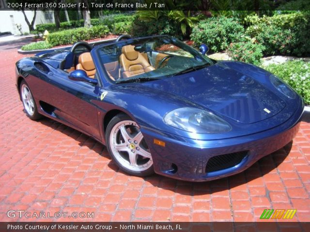 2004 Ferrari 360 Spider F1 in Tour de France Blue