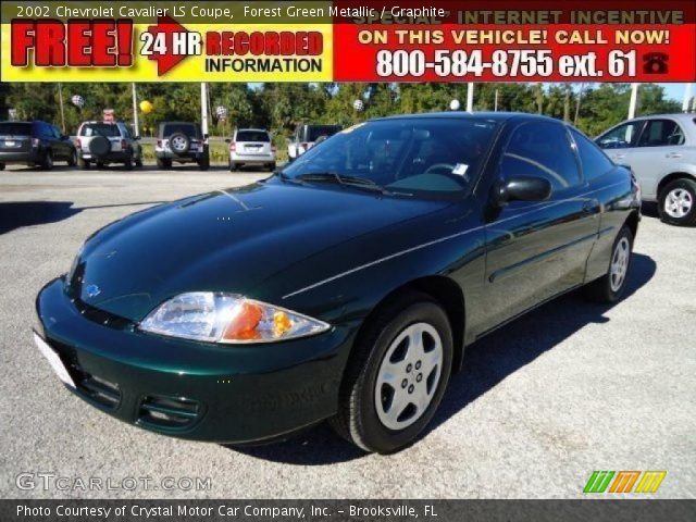 2002 Chevrolet Cavalier LS Coupe in Forest Green Metallic