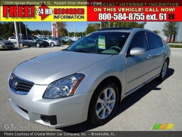 2008 Nissan Maxima 3.5 SL in Radiant Silver Metallic