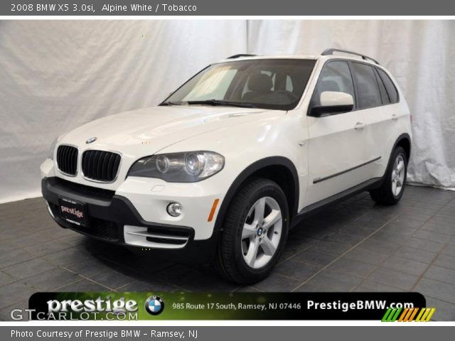 2008 BMW X5 3.0si in Alpine White
