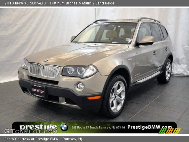 2010 BMW X3 xDrive30i in Platinum Bronze Metallic
