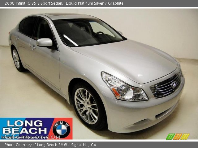 2008 Infiniti G 35 S Sport Sedan in Liquid Platinum Silver