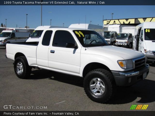 1999 Toyota Tacoma Prerunner V6 Extended Cab in Natural White