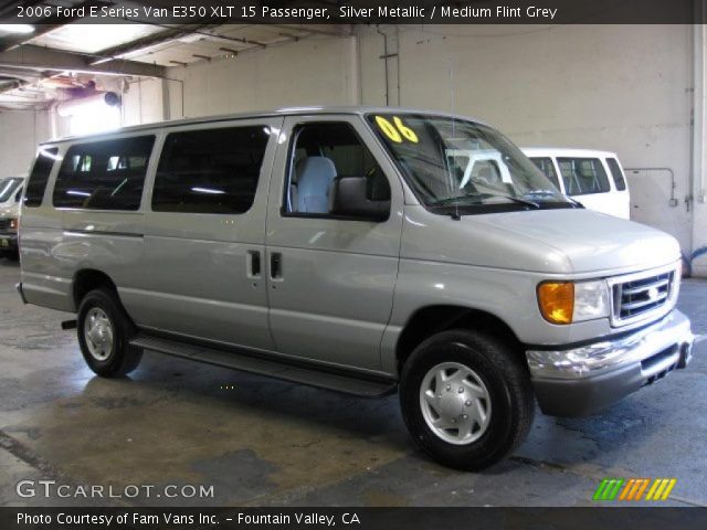 2006 Ford E Series Van E350 XLT 15 Passenger in Silver Metallic