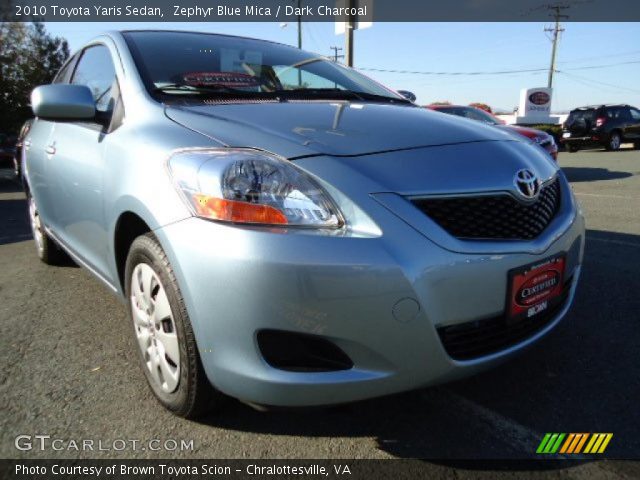 2010 Toyota Yaris Sedan in Zephyr Blue Mica