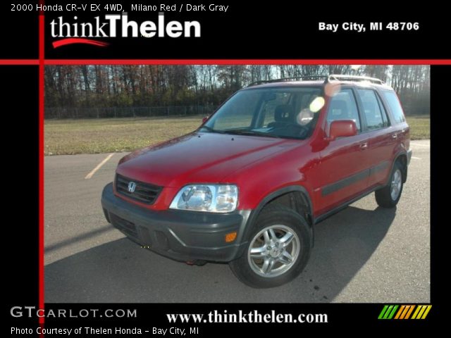 2000 Honda CR-V EX 4WD in Milano Red