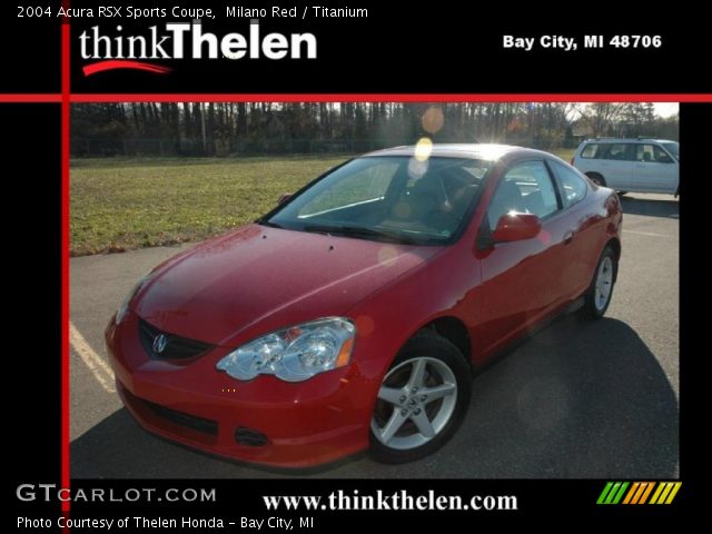 2004 Acura RSX Sports Coupe in Milano Red