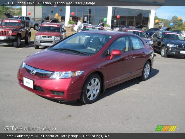 2011 Honda Civic LX Sedan in Tango Red Pearl