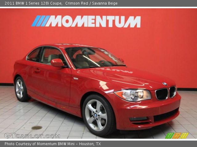 2011 BMW 1 Series 128i Coupe in Crimson Red