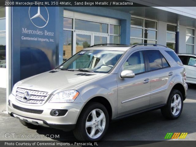 2008 Mercedes-Benz ML 350 4Matic in Sand Beige Metallic