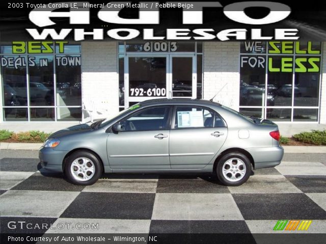 2003 Toyota Corolla LE in Mineral Green Metallic