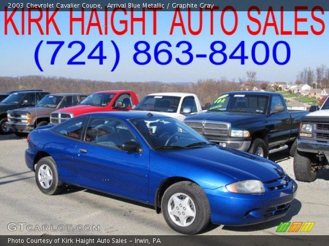 2003 Chevrolet Cavalier Coupe in Arrival Blue Metallic