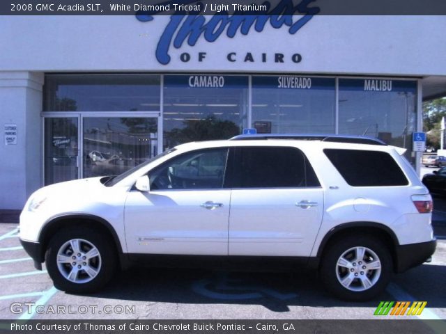 2008 GMC Acadia SLT in White Diamond Tricoat