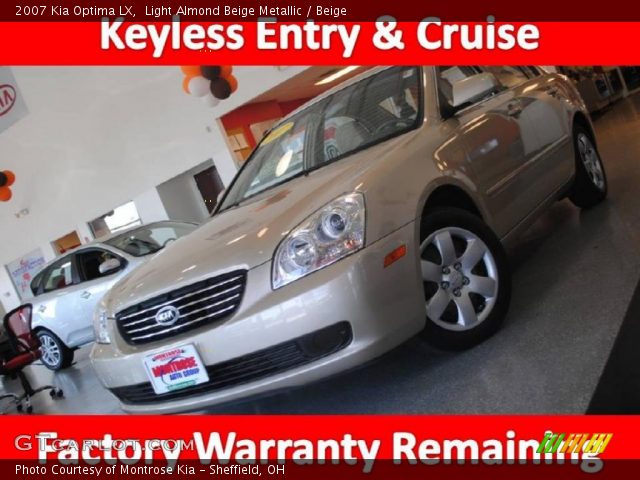 2007 Kia Optima LX in Light Almond Beige Metallic