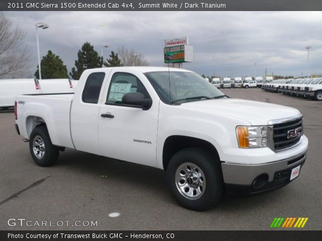 2011 GMC Sierra 1500 Extended Cab 4x4 in Summit White