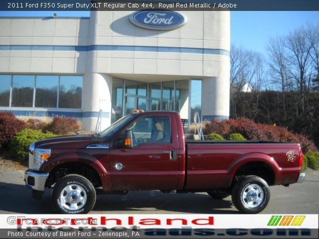 2011 Ford F350 Super Duty XLT Regular Cab 4x4 in Royal Red Metallic