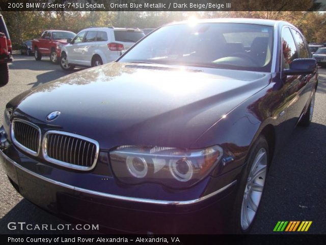 2005 BMW 7 Series 745Li Sedan in Orient Blue Metallic