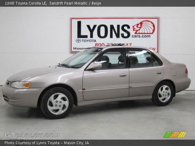 1998 Toyota Corolla LE in Sandrift Pearl Metallic