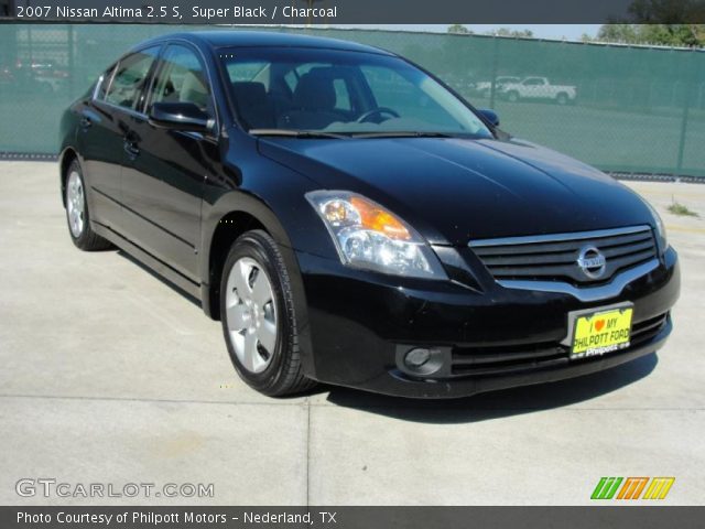 2007 Nissan Altima 2.5 S in Super Black