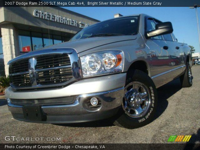 2007 Dodge Ram 2500 SLT Mega Cab 4x4 in Bright Silver Metallic