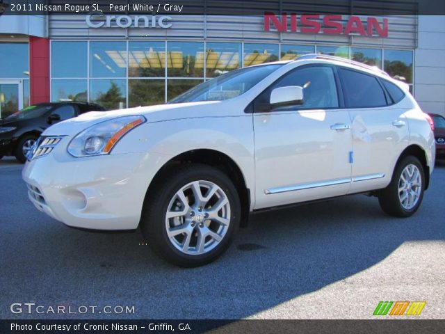 2011 Nissan rogue pearl white #6