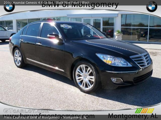 2009 Hyundai Genesis 4.6 Sedan in Black Noir Pearl