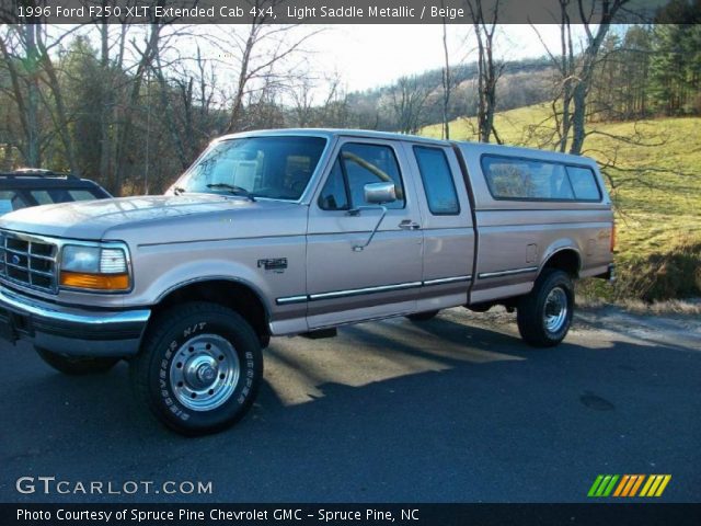 1996 Ford F250 XLT Extended Cab 4x4 in Light Saddle Metallic