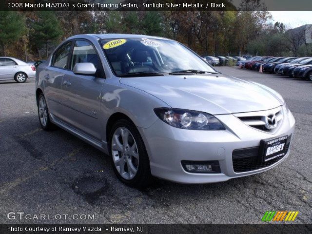 2008 Mazda MAZDA3 s Grand Touring Sedan in Sunlight Silver Metallic