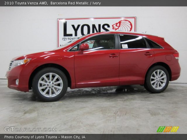 2010 Toyota Venza AWD in Barcelona Red Metallic