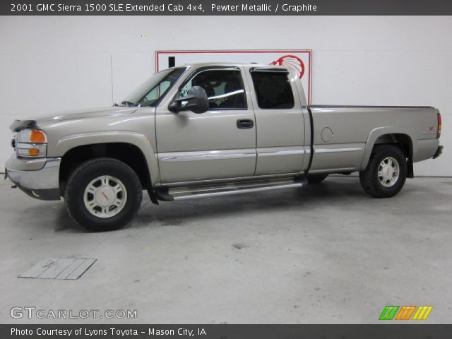 2001 GMC Sierra 1500 SLE Extended Cab 4x4 in Pewter Metallic