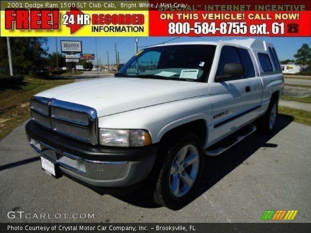 2001 Dodge Ram 1500 SLT Club Cab in Bright White