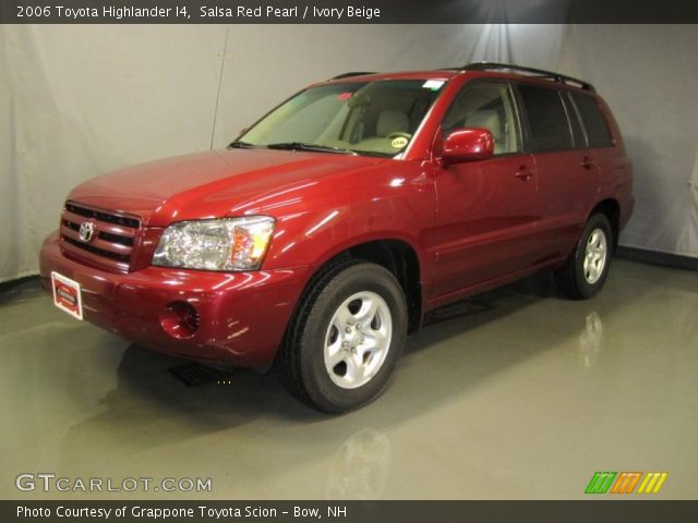 2006 Toyota Highlander I4 in Salsa Red Pearl