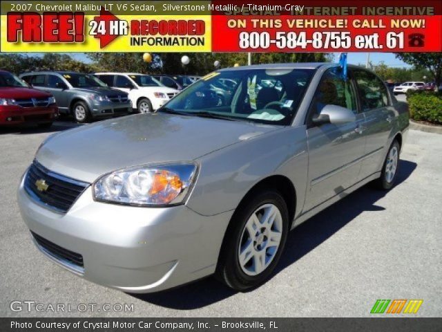 2007 Chevrolet Malibu LT V6 Sedan in Silverstone Metallic