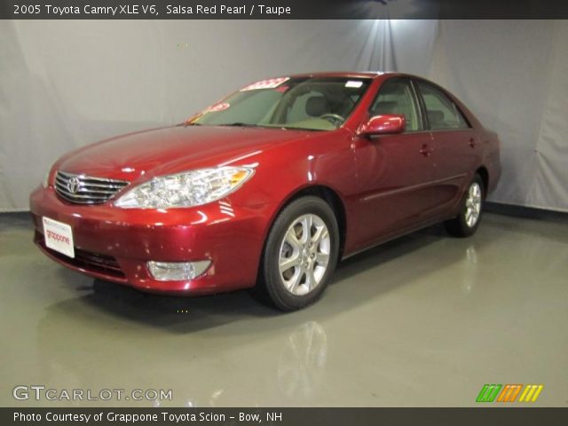 2005 Toyota Camry XLE V6 in Salsa Red Pearl