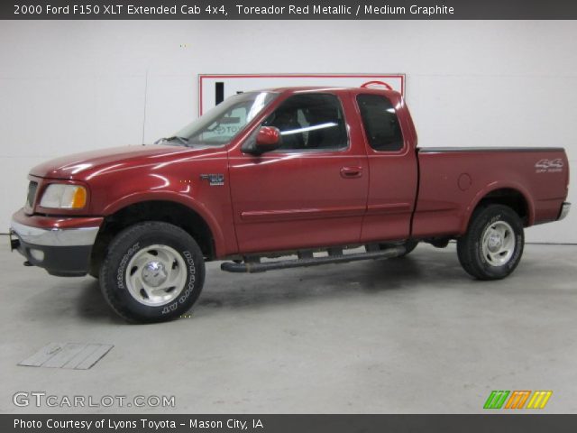 2000 Ford F150 XLT Extended Cab 4x4 in Toreador Red Metallic