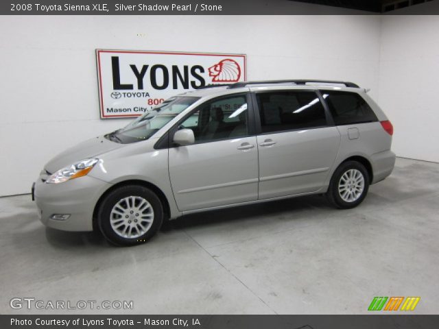 2008 Toyota Sienna XLE in Silver Shadow Pearl