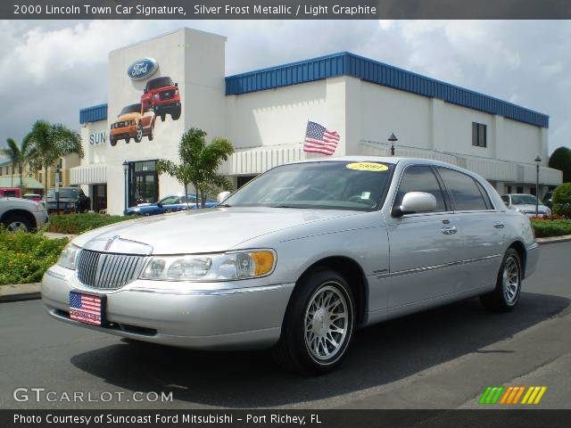 2000 Lincoln Town Car Signature in Silver Frost Metallic